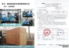 绵阳晋港游乐场管理有限公司在华全动力采购55kw柴油发电机组一台