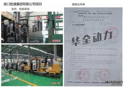 龙口胜通集团有限公司在我公司采购两台400KW、一台150kw上柴发电机组
